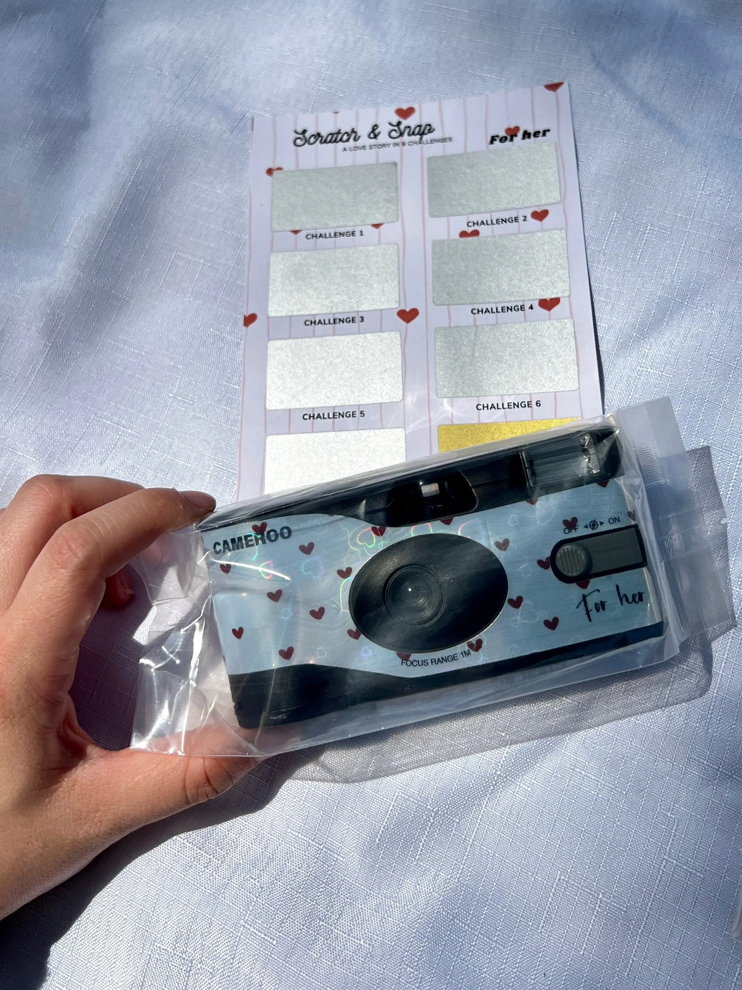 Cameroo Disposable Camera - Valentines Scratch & Snap Cameroo
