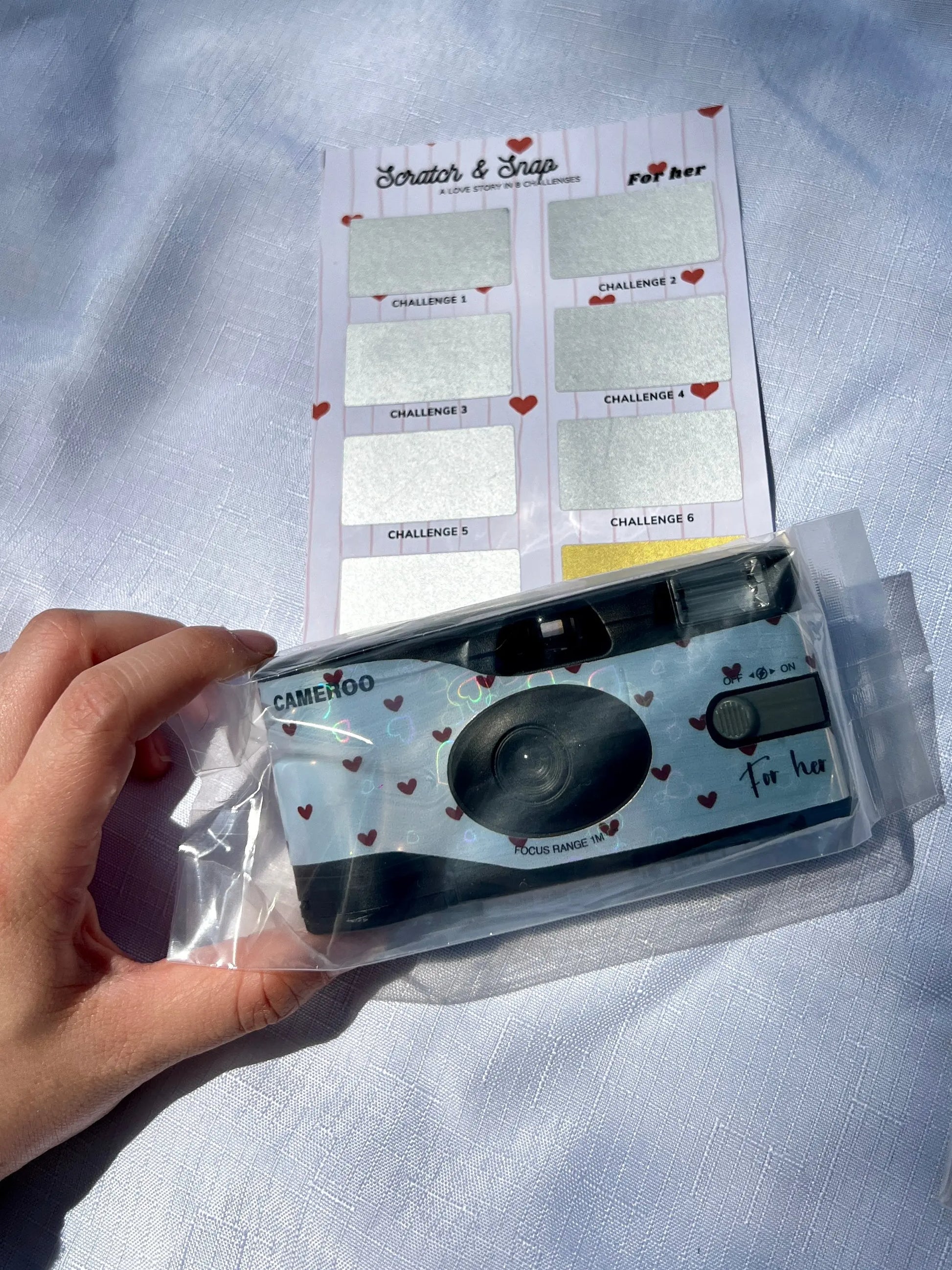 Cameroo Disposable Camera - Valentines Scratch & Snap Cameroo